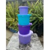 Tupperware canisters set of 4 pcs - Multicolor brand new