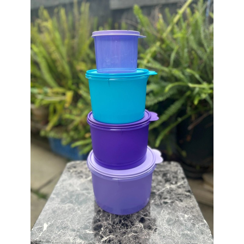 Tupperware canisters set of 4 pcs - Multicolor brand new