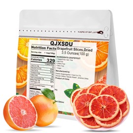 Dried Grapefruit Slices,Dehydrated Grapefruits Flowers for Cocktails Garnish Crafts,No Sugar Added Fresh Dried Grapefruit Chips Bulk for Drinks Juice Baking Cooking 3.5 Oz/100g