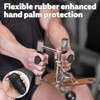 Rubber Gym Grips Fingerless Workout Grips - Ergonomic Rubber Hand