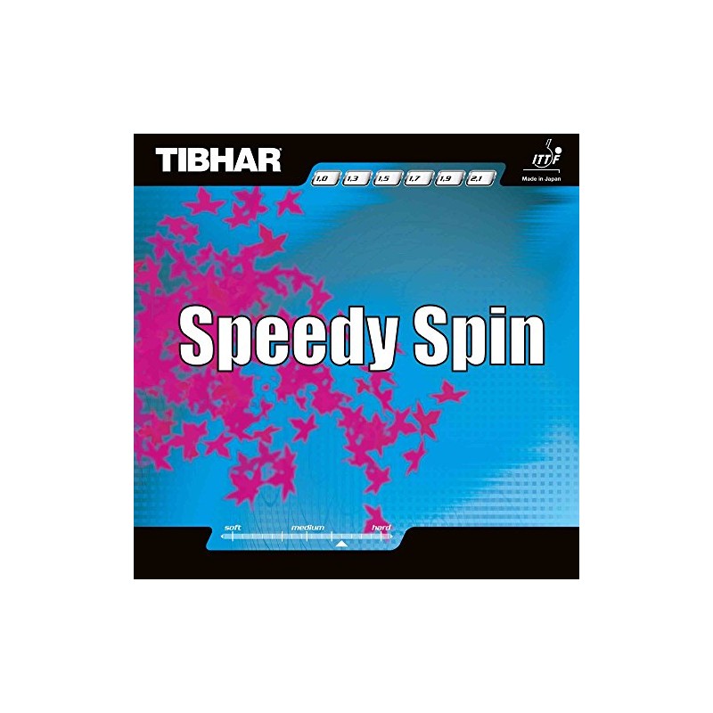 Tibhar Rubber Speedy Spin, black, 1,7 mm