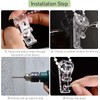 10Pcs Roller Shade Clear Safety Chain & Cord Guide Fixation