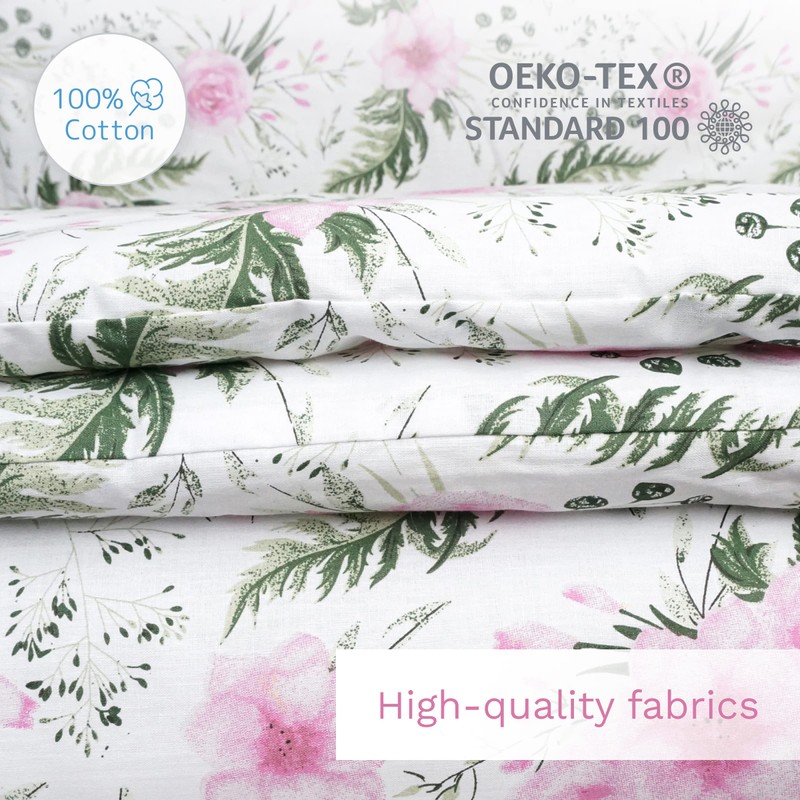 5 Piece Baby Bedding Duvet Pillow with Covers & Jersey