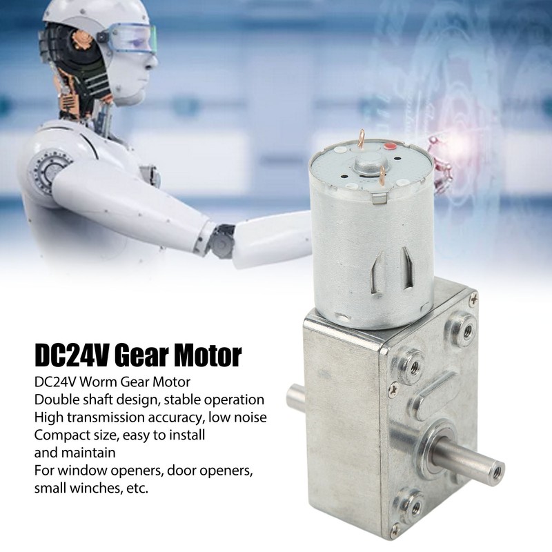 DC24V Double Shaft Worm Gear Motor 4632‑370 High Accuracy Speed