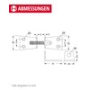 Gedotec Kastenschrauben Metall Universal-Möbelverbinder-Schrauben Verbindungsschrauben doppelt | Stahl verzinkt |
