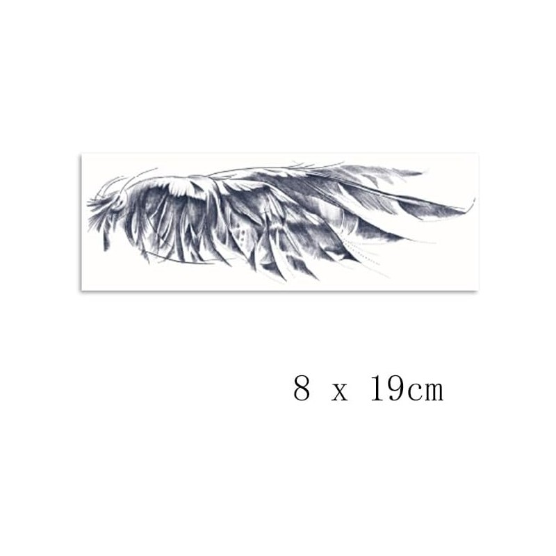 2 PCS Pegatinas De Tatuaje A Base De Hierbas Alas