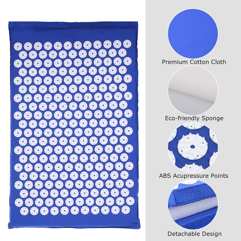 [通拓商品]Massage Mat Spike Acupuncture Pad Relieve Stress Pain Acupressure Cushion
