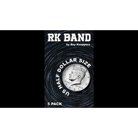 Murphy's Magic Supplies, Inc. RK Bands Half Dollar Size for Flipper Coins (5 per Package) - Trick