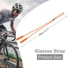 HARFINGTON 2pcs Glasses Strap Adjustable Eyeglasses Strap Silicone Sunglasses Holder