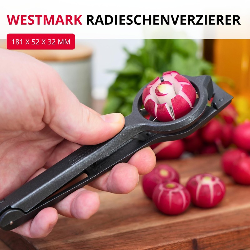 Westmark Radish Cutter Decoretto Black Edition - Decorate Radishes &