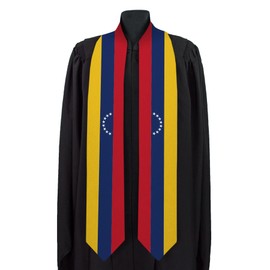 Dheeraja Venezuela Graduation Sash National Flag Graduation Sash/Stole International Study Abroad Adult Unisex Country Flag Graduation Sash (Venezuela)