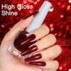COSMOO- Esmalte de uñas rojo vino de 12 ml, laca