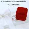 ShiKeWei White Gold Plated Adjustable Women's Ring - 1 Carat
