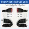KOMOHOM Bear Proof Trash Can Lock，(2PCS) Trash Can Locks for