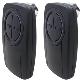 MIFADLE 2-Button Universal Garage Door Remote KLIK5U-BK2 KLIK3U-BK - Works with Yellow/Purple/Red-Orange/Green Learn Buttons