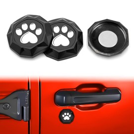 Keyhole Covers for Jeep Wrangler - SUV Exterior Door Handles Magnetic Keyhole Cover for Jeep Gladiator Accessories & Jeep Wrangler Accessories JL JLU 2018 2019 2020 2021 2022 2023 2024,（Dog,3Pcs)