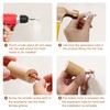 MAIXINNEW 6 Pcs Wooden Coat Hooks, Wall Mounted Wood Coat