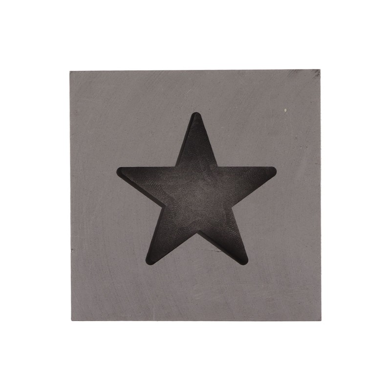 Graphite Ingot Mold Star Shape Gold Silver Melting Casting Mould