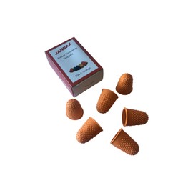 12 Stück orange Nr. 3 Gummi Fingerhüte – Extra Large Fingerhut Finger Cones