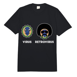 Computer Virus Retrovirus Afro Funny Programmers Gift Comfort Colors Adult Heavyweight T-Shirt