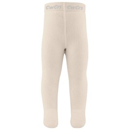 Ewers Baby and Children’s Thermal Tights for Girls and Boys - Made in Europe - Terry Cloth Plush Tights - Cotton, Plain, Basic - latte, size: 122-128