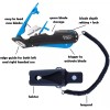 GRIP Easy Box Cutter 1000 Blue with 10 Utility Blades,