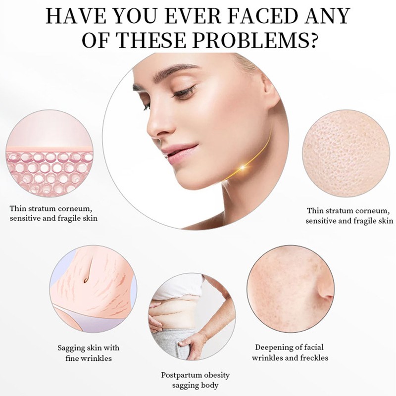 Skin Caring Machine Cold Hot Compress 6 Colors Light Vibration