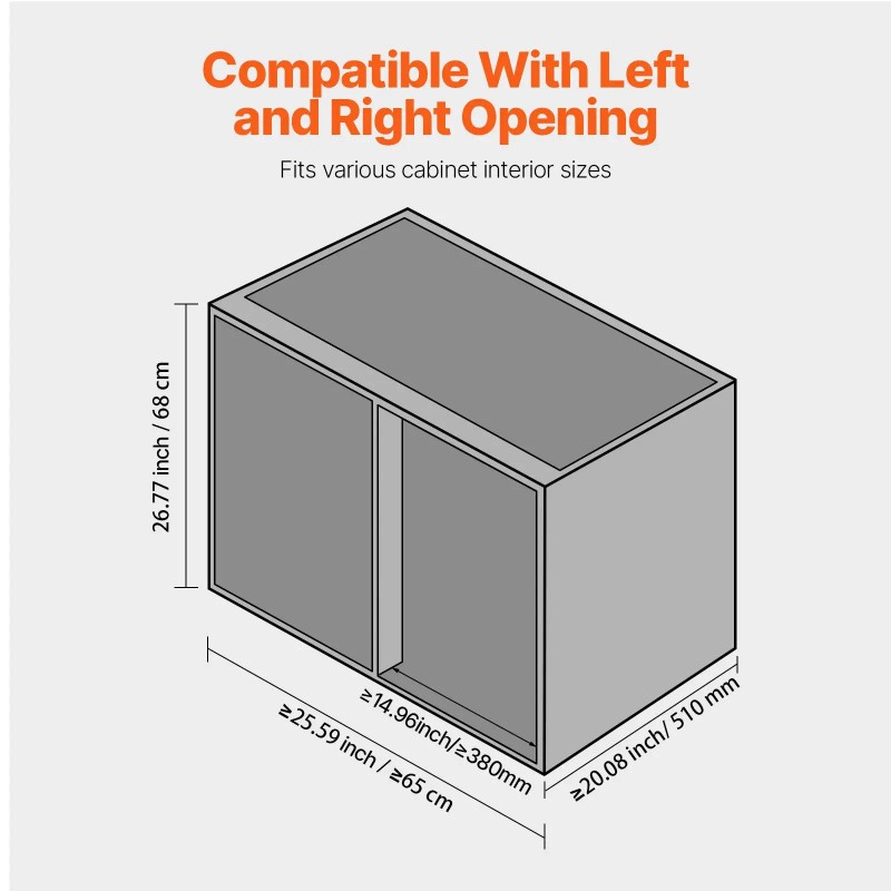 15\" Min Opening Blind Corner Pull Organizer 3 Tier 6