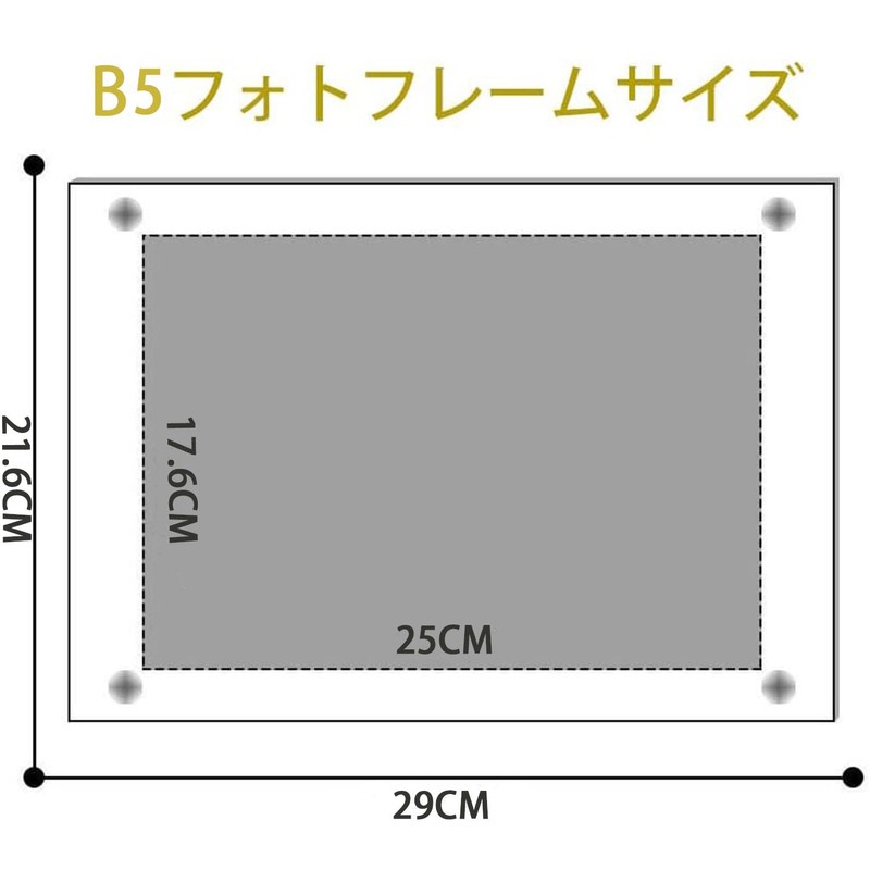 Sociplentycom Acrylic Photo Frame, Large Picture Frame, Picture Frame, Picture