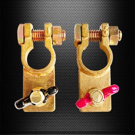 Top Post Knife Blade Master Switch, Ampper 12V / 24V Battery Disconnect Switch Isolator Power Cut Off for Marine Car Boat RV ATV (Negative Kit, Vertical)