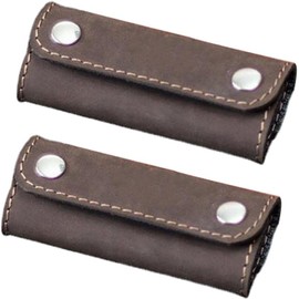 Handbag Leather Wrap Covers, 2Pcs Purse Wallet Handle Grip, Luggage Bag Handle Protectors, Strap Craft Making Supplies for Handbag Shopping Travel Bag (Coffee, 13.5 * 11CM)
