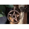 Windalf Jewellery Pendant Pentagram 3.9 cm Protective Symbol Bronze, Bronze,