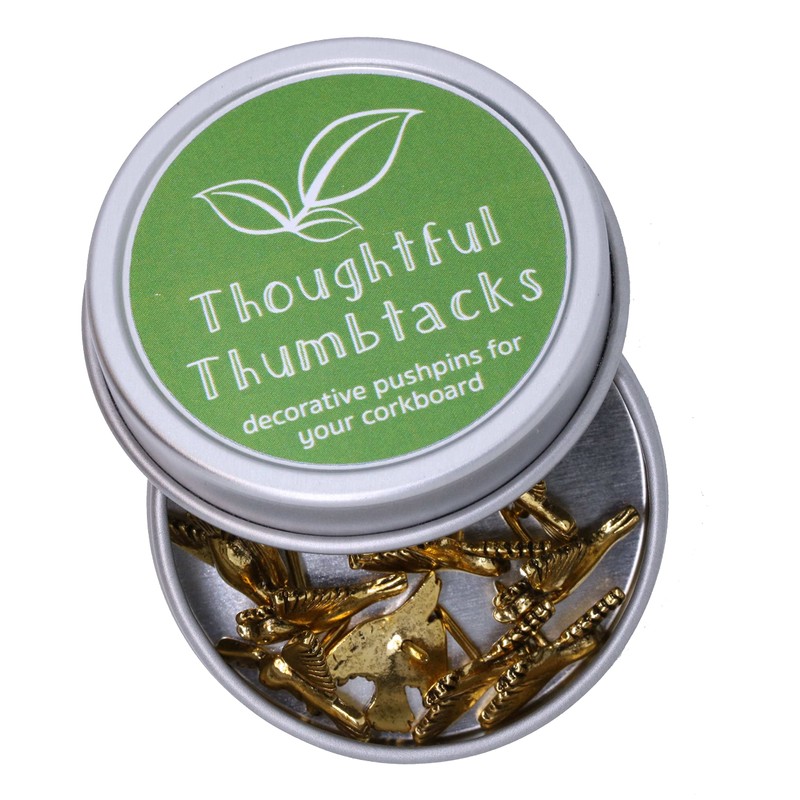 Bird Pushpins - Gold Finish