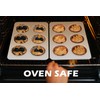 Leonyo 6-Cup Cupcake Pan, Stainless Steel Standard Size Cupcake Pans