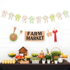 Locally Grown Baby Shower Banner, Rustic Onesie Garland Banner for Farm Market Baby Shower Decoration