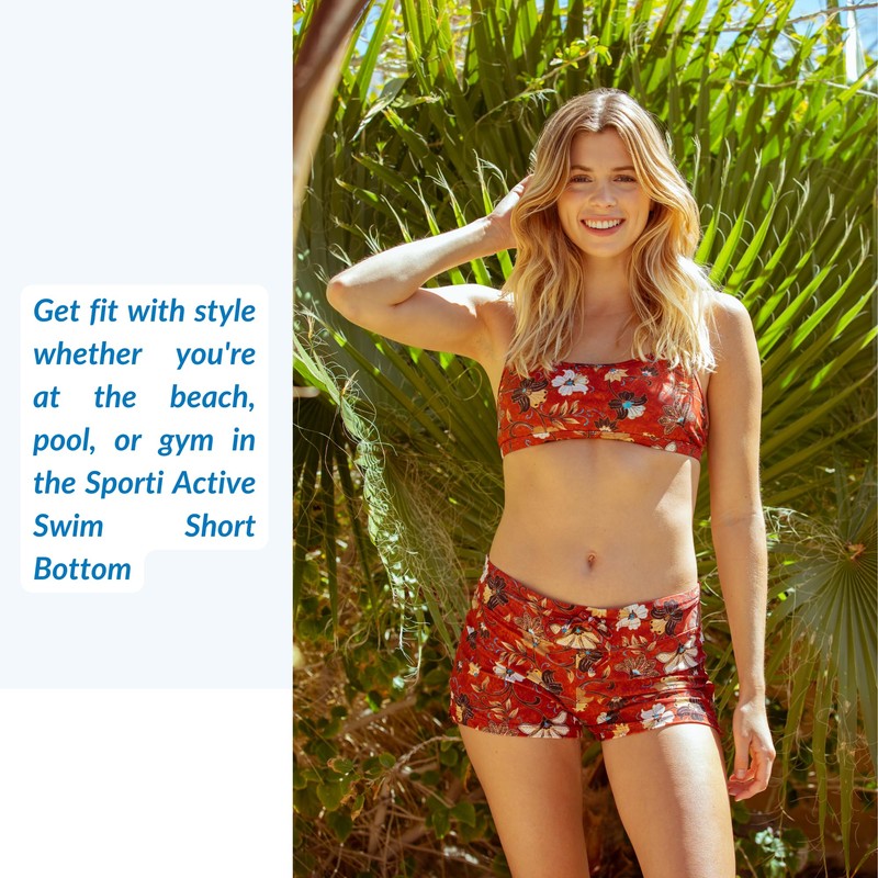 Sporti Active Solid 4.5" Inseam Swim Short, Black, Medium