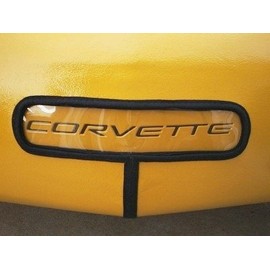 Front Bumper Cover Lettering Inlay Decal Stickers - C5 Corvette 97-04 - (Color: Gloss Black)