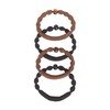 Goody Ouchless Forever Hair Elastics, 10 Ct, Brown & Black,