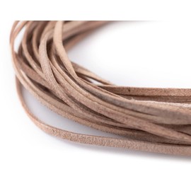 TheBeadChest 1.5mm Natural Flat Leather Cord (15ft)