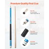 Professional 4-Piece 58-Inch Canadian Maple Wood Pool Cue Stick ABS