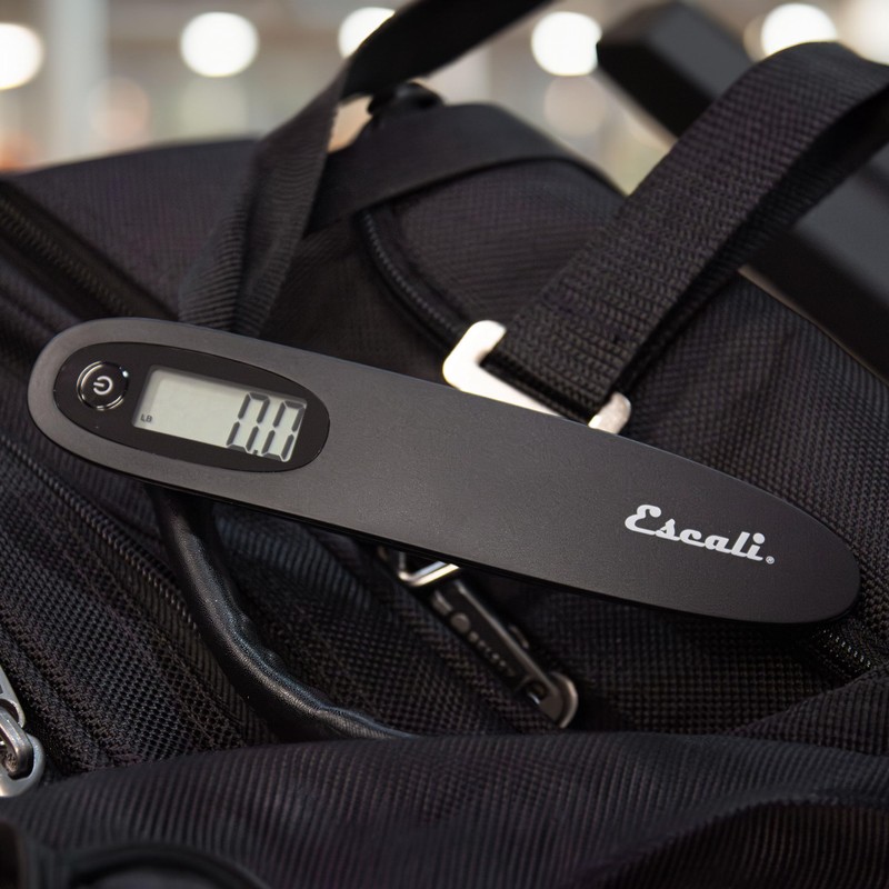 Escali Velo Slimline Portable Travel Luggage Scale with 110 lb