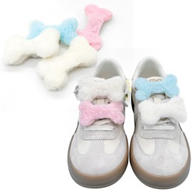 Gownsella Plush Shoe Decorated, Cute Shoe Charms for Sneakers, Shoelace Charms Decoration Clips for Women Girls (Pink 04)