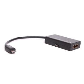 BIGtec Micro USB to HDMI Adapter Converter MHL Adapter HDTV HDMI Adapter Smartphone Full HD Adapter from microUSB A HDMI port simultaneous charging of the mobile device is possible