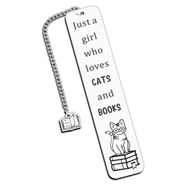 Cat Lover Gifts for Women, Cute Bookmarks for Women Girls, Funny Cat Gifts for Friends Coworkers, Birthday Gifts for Cat Lovers, Reading Accessories for Book Lovers, Bookish Gifts for Book Club
