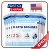 Scrubzz Disposable Rinse Free Bathing Sponges - Unscented, 200 Count