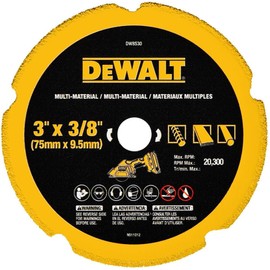 DEWALT Cut Off Wheel, 3", with Fine Finish, Ultra Sharp Carbide (DW8530)