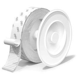 deli Double Sided Tape Heavy Duty, 1.18 in × 120 in (9.85FT), Extra Large Nano Double Sided Adhesive Mounting Tape, Clear & Removable Sticky Wall Tape for Hanging Picture Poster Carpet Photo