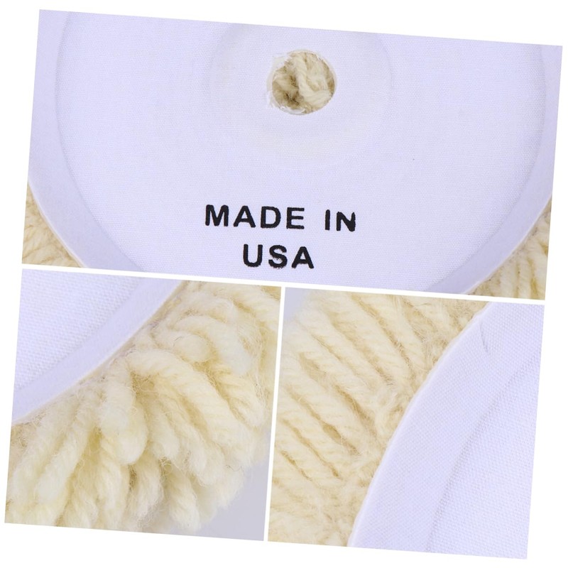 FUNOMOCYA Wool Polishing Pad Wheel for Auto Polishers Soft Buffing