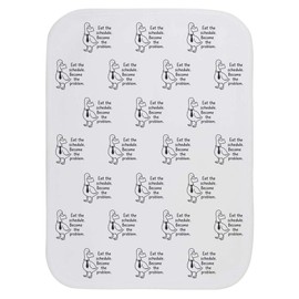 Azeeda 'Eat the Schedule' Baby Burp/Wash Cloth (BC00033101)
