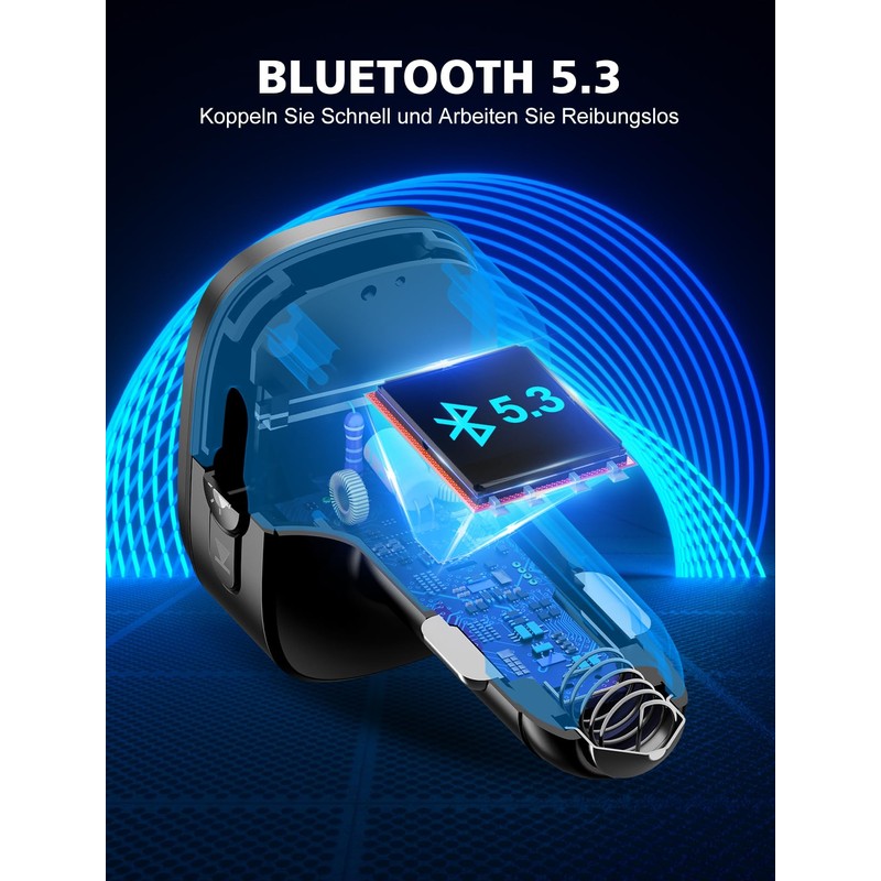Mohard Bluetooth Adapter Auto, PD 18W&QC3.0 FM Transmitter Auto, 9